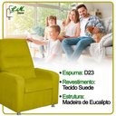 Ver imagem 7 de Poltrona Decorativa do Papai Reclinável Confortável Suede - Lm Decor Amarelo