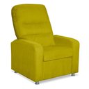 Ver imagem 2 de Poltrona Decorativa do Papai Reclinável Confortável Suede - Lm Decor Amarelo