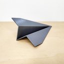 Ver imagem 2 de Estatueta Avião Origami P - 13,5cm comp. - Toque 3D:Cinza