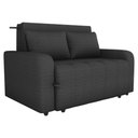 Ver imagem 1 de Sofa Cama 2 Lugares 138 Cm Amora Linho Vancouver Milani Store Chumbo