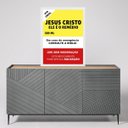 Ver imagem 2 de Quadro Evangélico Remédio Jesus Cristo 24x18cm:moldura Preta