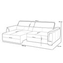 Ver mais imagens de Sofá Retrátil Reclinável para Sala 4 Lugares 280cm Livorno L06 Couro Camel - Lyam Decor