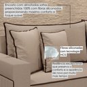 Ver imagem 4 de Sofá Fixo 4 Lugares Verona 2,16m Linho Bege