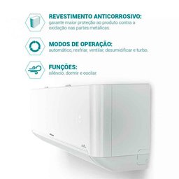 Ar Condicionado Split Hi Wall Philco Inverter Pac12fd 12.000 Btus Frio R-32 - 110v - 3 Ar Condicionado Split Hi Wall Philco Inverter Pac12fd 12.000 Btus Frio R-32 - 110v - 3