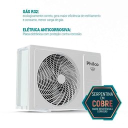 Ar Condicionado Split Hi Wall Philco Inverter Pac12fd 12.000 Btus Frio R-32 - 110v - 5 Ar Condicionado Split Hi Wall Philco Inverter Pac12fd 12.000 Btus Frio R-32 - 110v - 5