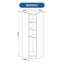 Ver imagem 6 de Guarda-Roupa Modulado 3 Peças Infinity Branco/Line