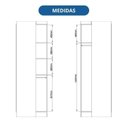 Ver imagem 5 de Guarda-Roupa Modulado 3 Peças Infinity Branco/Line