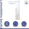 Lavanderia Modulada Bauru 1 Armário Multiuso e Armário Aéreo Branco Kaiki Móveis - 5