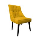 Ver imagem 1 de Cadeira De Jantar Bela Capitone Suede Amarelo