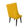 Cadeira De Jantar Bela Capitone Suede Amarelo - 4