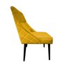 Cadeira De Jantar Bela Capitone Suede Amarelo - 2