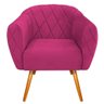 Poltrona Grazi Pés Palito Suede - Amarena Móveis Cor Pink - 2