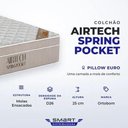 Ver imagem 6 de Cama Box Baú Airtech Viuvo Colchão de Molas Ensacadas Ortobom 128x188x60cm