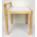 Ver imagem 2 de Mesa Infantil Acessório Montessoriano em madeira maciça Pinus Verniz e MDF