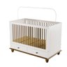 Berço Vira-cama Retrô Off White-nogueira com Gavetas - 1