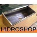 Ver imagem 2 de Lavatório Coletivo Inox 1,20 Mts - Válv Escoamento Inox Sifão Extensível - LAV1200