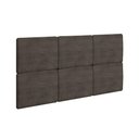 Ver imagem 1 de Painel de Cama Box Estofada Modulada Lucca (3un) Casal/queen - Suede Grafite - Rufato
