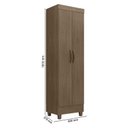 Ver imagem 3 de Armário Multiuso Lite Carvalho Oak – Móveis Leão