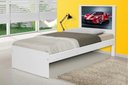 Ver imagem 3 de Cama Solteiro com Cabeceira Carro Sport Vermelho
