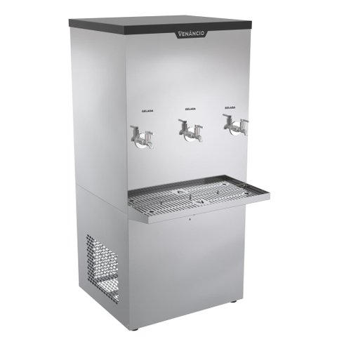 Bebedouro Industrial 100 Litros Venâncio Inox 3 Torneiras Geladas 220v Bi100l-50612