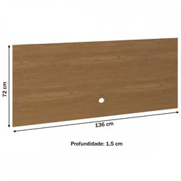 Painel para Tv até 50 Polegadas Barém Carvalho Dakar - Soluzione - 3