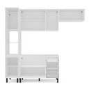 Ver imagem 3 de Cozinha Compacta 250078 4 Peças Amara Branco Azul Politorno Móveis