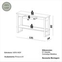 Ver imagem 3 de Aparador 1 Gaveta 135cm Industrial