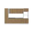 Ver imagem 2 de Cozinha Modulada Celeste Kappesberg 100% Mdf Branco/nogueira 340cm