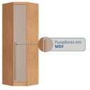 Ver imagem 4 de Guarda Roupa de Canto Oblíquo Modulado 1 Porta Cedro e Duna Infinity Marrom