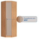 Ver imagem 7 de Guarda Roupa de Canto Oblíquo Modulado 1 Porta Cedro e Duna Line Infinity Marrom