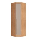 Ver imagem 2 de Guarda Roupa de Canto Oblíquo Modulado 1 Porta Cedro e Duna Infinity Marrom