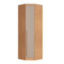 Ver imagem 1 de Guarda Roupa de Canto Oblíquo Modulado 1 Porta Cedro e Duna Line Infinity Marrom