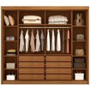 Ver imagem 3 de Guarda Roupa Casal Belmonte 2 Portas 8 Gavetas com Espelho Cinamomo - Novo Horizonte