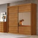 Ver imagem 4 de Guarda Roupa Casal Belmonte 2 Portas 8 Gavetas com Espelho Cinamomo - Novo Horizonte
