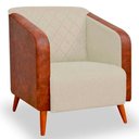 Ver imagem 2 de Poltrona Cadeira Decorativa Sala Estar Silmara Luxo Compose - Montanaris Decor