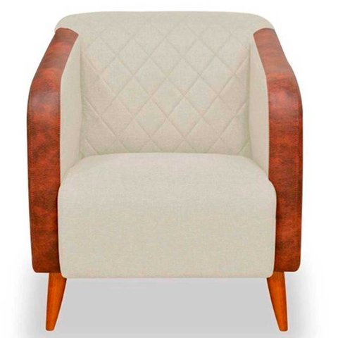 Poltrona Cadeira Decorativa Sala Estar Silmara Luxo Compose - Montanaris Decor