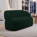 Ver imagem 2 de Sofá Orgânico 02 Lugares Living Glee 140cm Veludo Verde Escuro - Desk Design