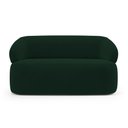 Ver imagem 6 de Sofá Orgânico 02 Lugares Living Glee 140cm Veludo Verde Escuro - Desk Design