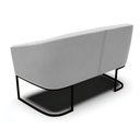 Ver imagem 5 de Namoradeira e 2 Poltronas Industrial Preto Stella Suede D03 - D’Rossi