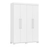 Guarda-Roupa 4 Portas Jaguar Branco Liso - 1