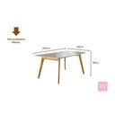 Ver imagem 4 de Conjunto Sala de Jantar Madeira Maciça 6 Lugares Mesa e Cadeiras Londres Móveis Mundial