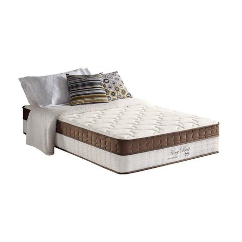 Colchão Solteiro Molas Ensacadas Masterpocket King Best Euro Pillow Brown (88x188x33) - D Angelis