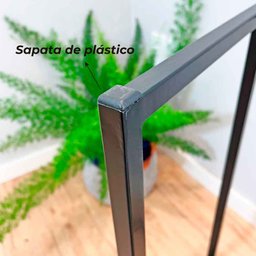 Rack de TV Style Industrial de Ferro e Madeira 1 Nicho Dual de Madeira com Gavetas Natural e Preto - 5