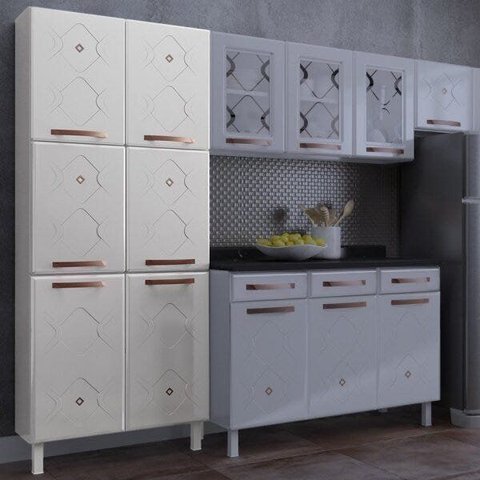 Paneleiro Duplo de Aço Mirage New Topázio Branco
