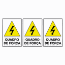Ver imagem 3 de Combo 3 Placas De Sinalização Quadro De Força 20x30 Acesso - S-217/1 F9e