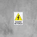 Ver imagem 1 de Combo 3 Placas De Sinalização Quadro De Força 20x30 Acesso - S-217/1 F9e