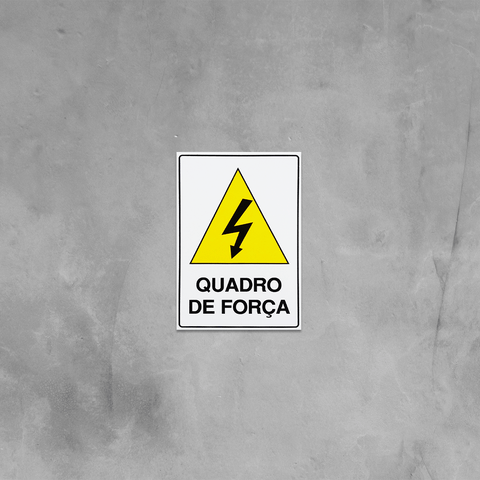 Combo 3 Placas De Sinalização Quadro De Força 20x30 Acesso - S-217/1 F9e
