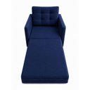 Ver imagem 3 de Poltrona Cama Solteiro 2 em 1 Conforto, Elegância Veludo:Azul
