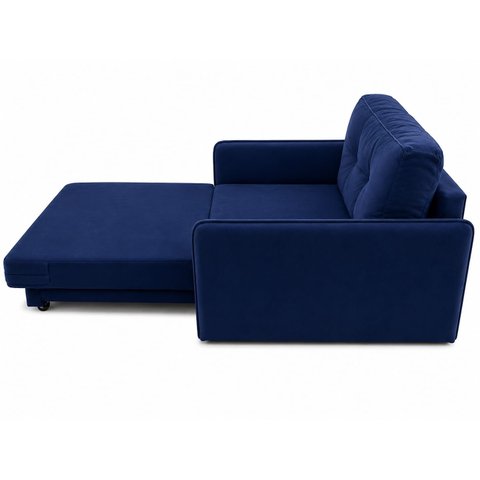 Poltrona Cama Solteiro 2 em 1 Conforto, Elegância Veludo:Azul