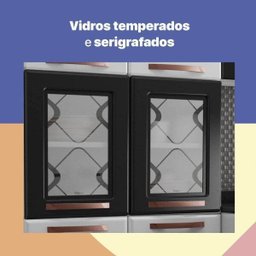 Paneleiro Duplo de Aço com Vidro Mirage New  - 7